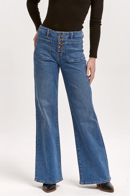 James Super High Rise Wide Leg Jean