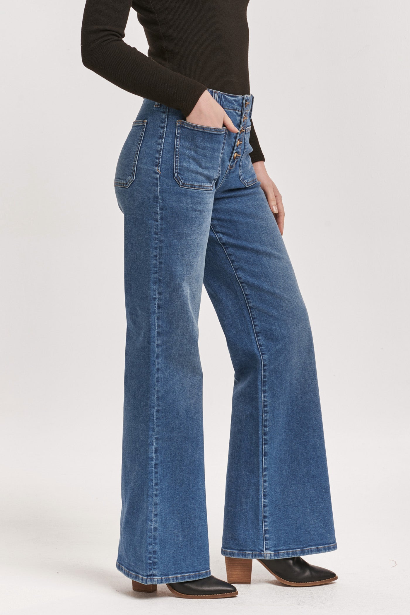 James Super High Rise Wide Leg Jean