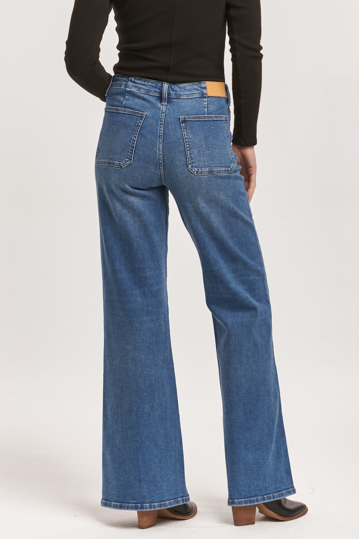 James Super High Rise Wide Leg Jean