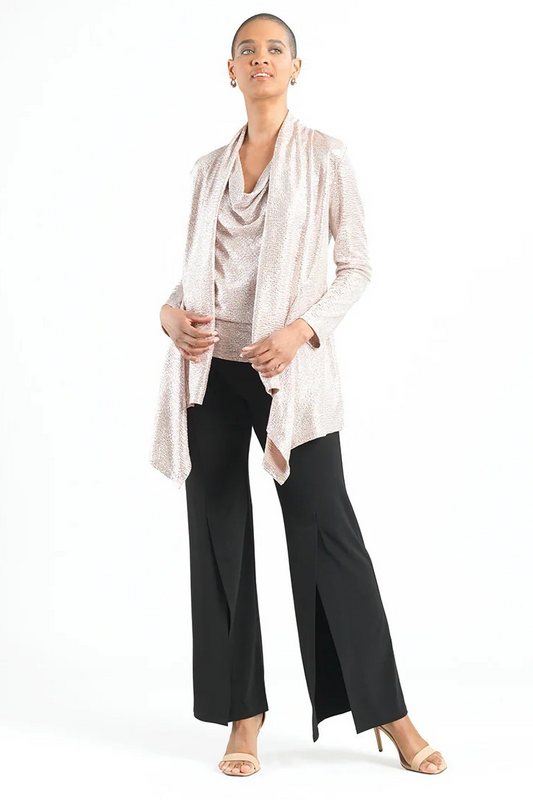 Light weight shimmer cardigan twinset