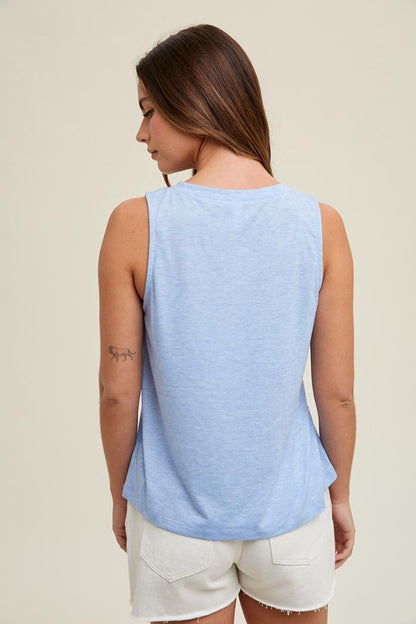 Slub Knit Relaxed Crop Tank