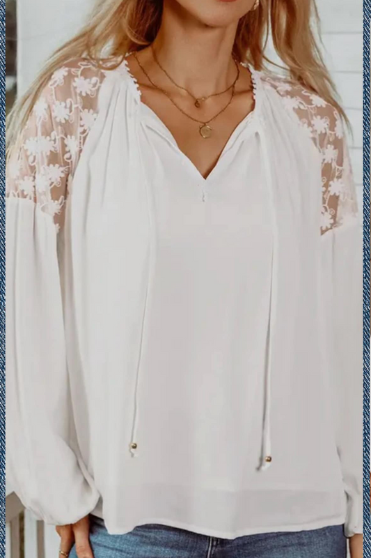 Lace Sleeve Top