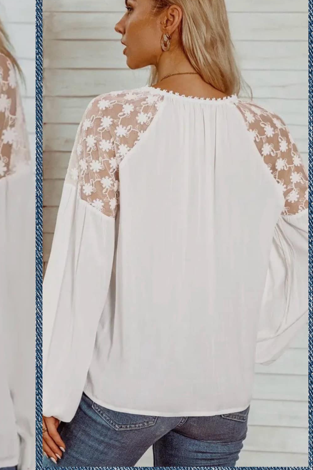 Lace Sleeve Top