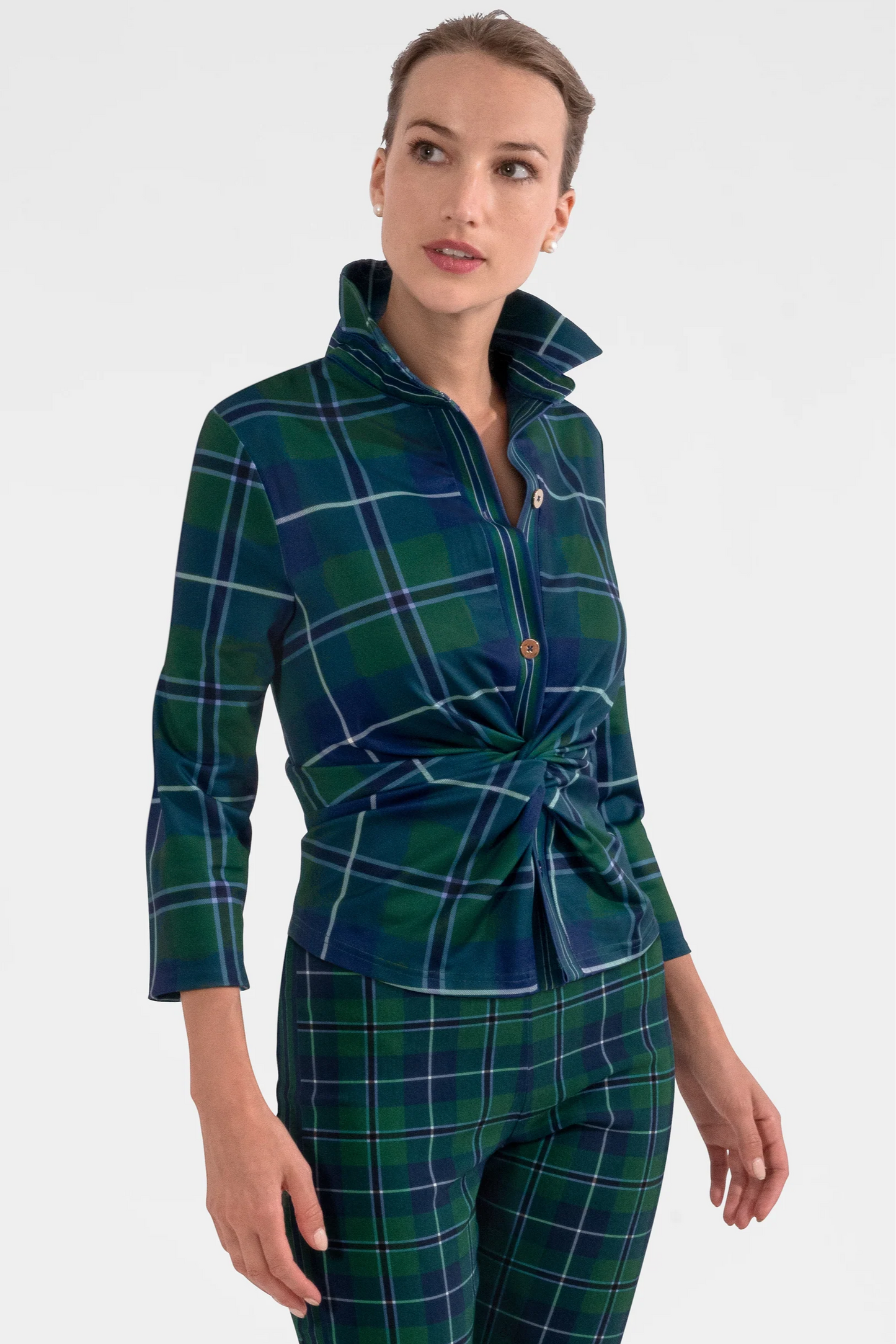 Twist & Shout Top - Melville Tartan
