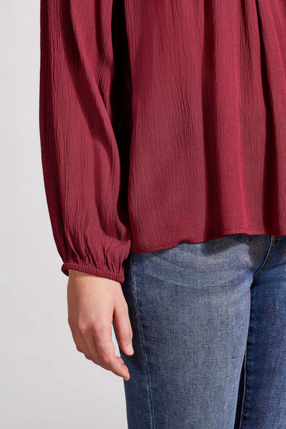 LONG SLEEVE BLOUSE WITH EMBROIDERY