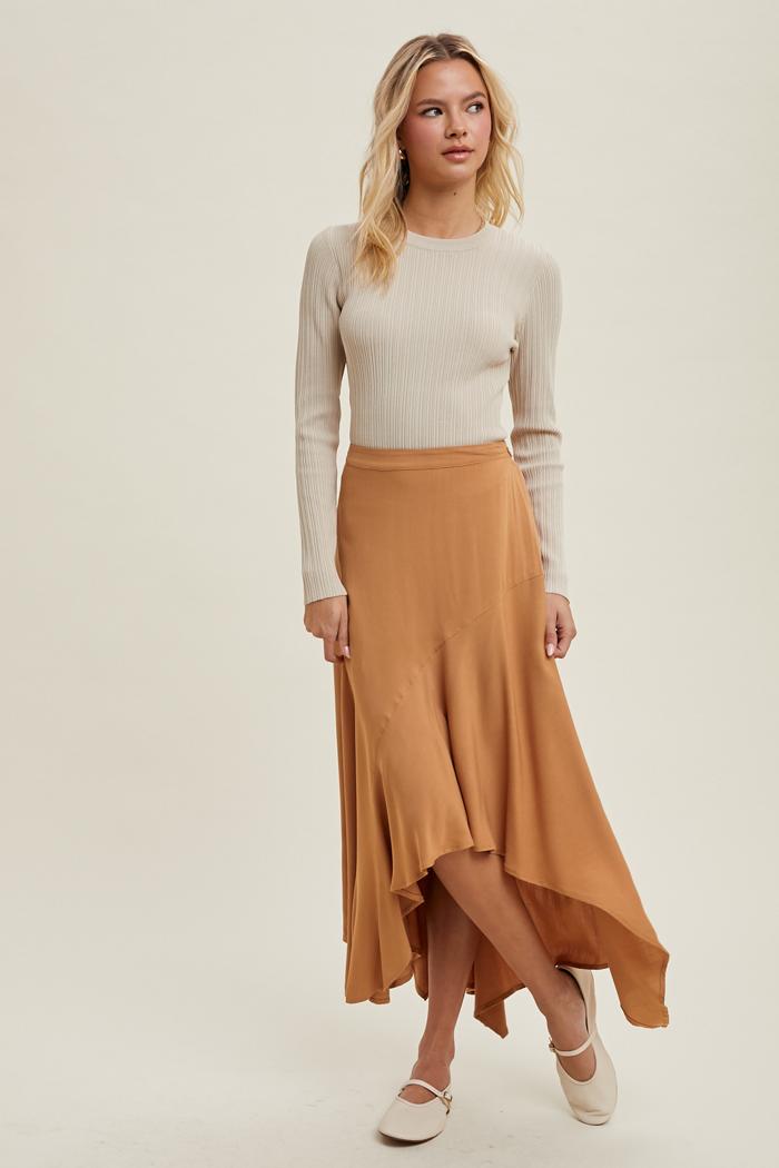 Ribbed Fitted Knit Top