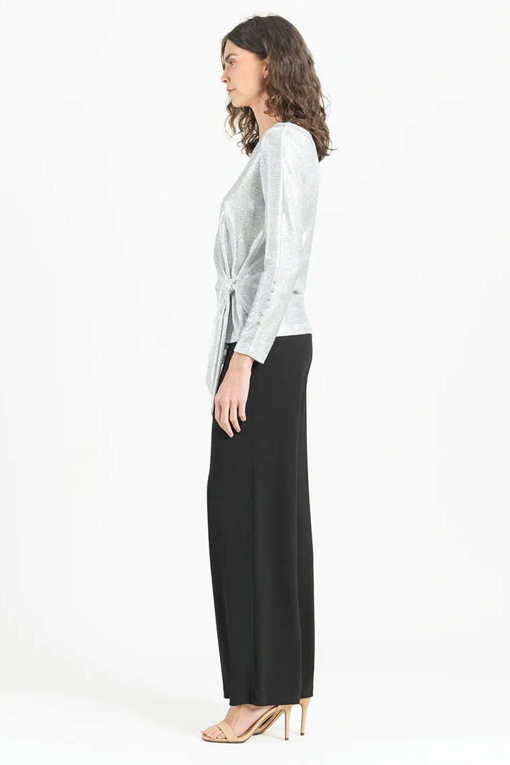 Shimmer Stretch tunic with pearl detail