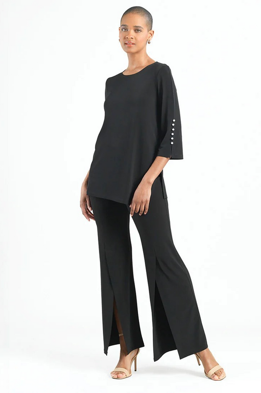 Pearl Cuff asymmetrical hi low tunic