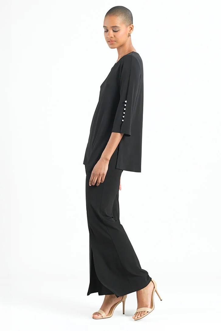 Pearl Cuff asymmetrical hi low tunic
