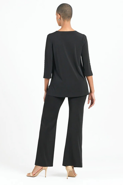 Pearl Cuff asymmetrical hi low tunic