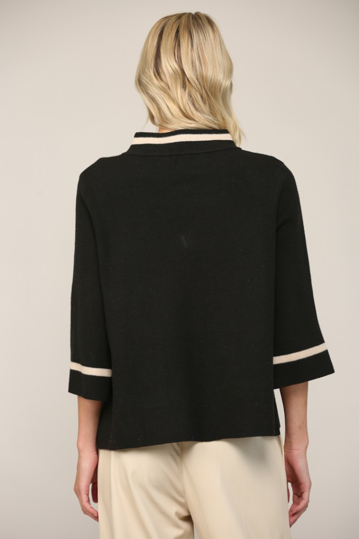 Lurex Mock Neck