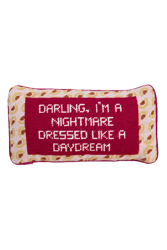 Dressed Like A Daydream Needlepoint Pillow