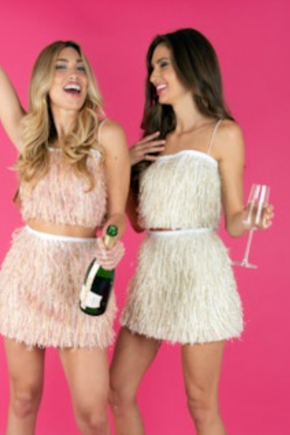 "Paloma" Feather Skirt