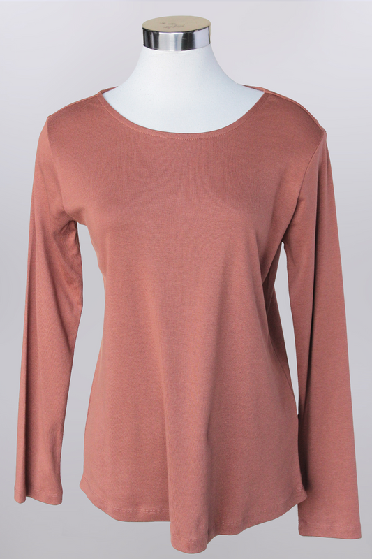 Long sleeve crew neck top