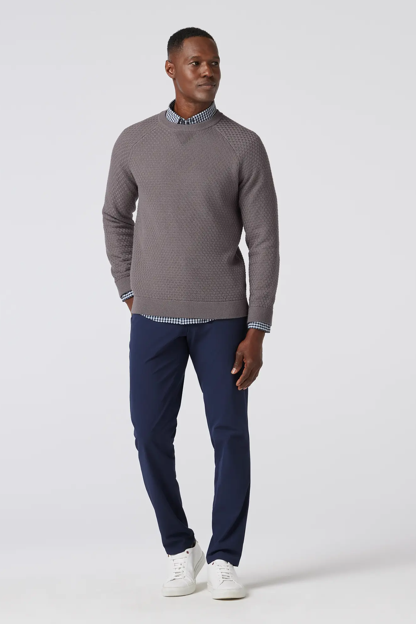 Hillcrest Crewneck - Nickel Solid