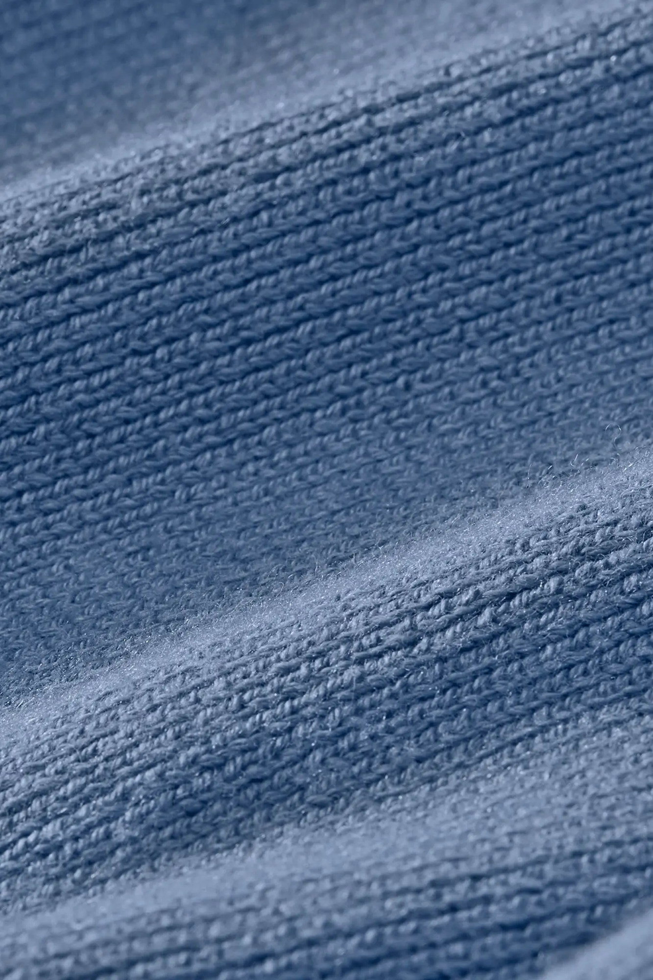 Hilcrest Quarter Zip - Denim Blue Solid