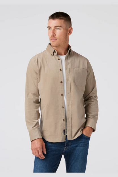 Jackson Corduroy Shirt - Khaki Solid