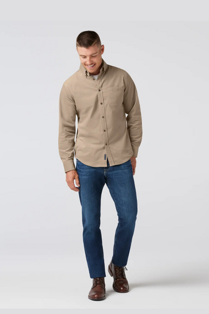Jackson Corduroy Shirt - Khaki Solid
