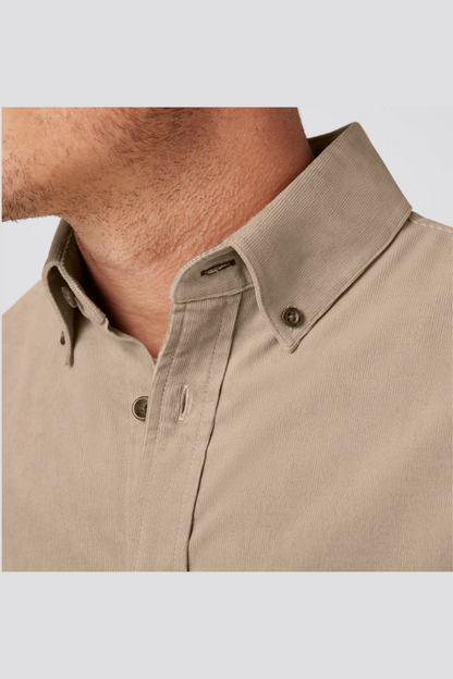 Jackson Corduroy Shirt - Khaki Solid