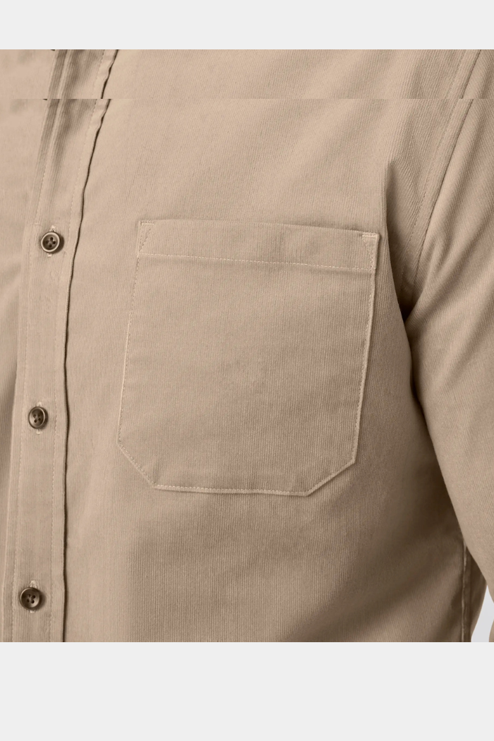 Jackson Corduroy Shirt - Khaki Solid