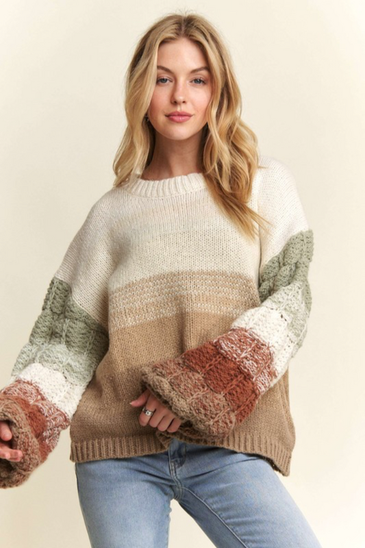 Puff Sleeve Ombré