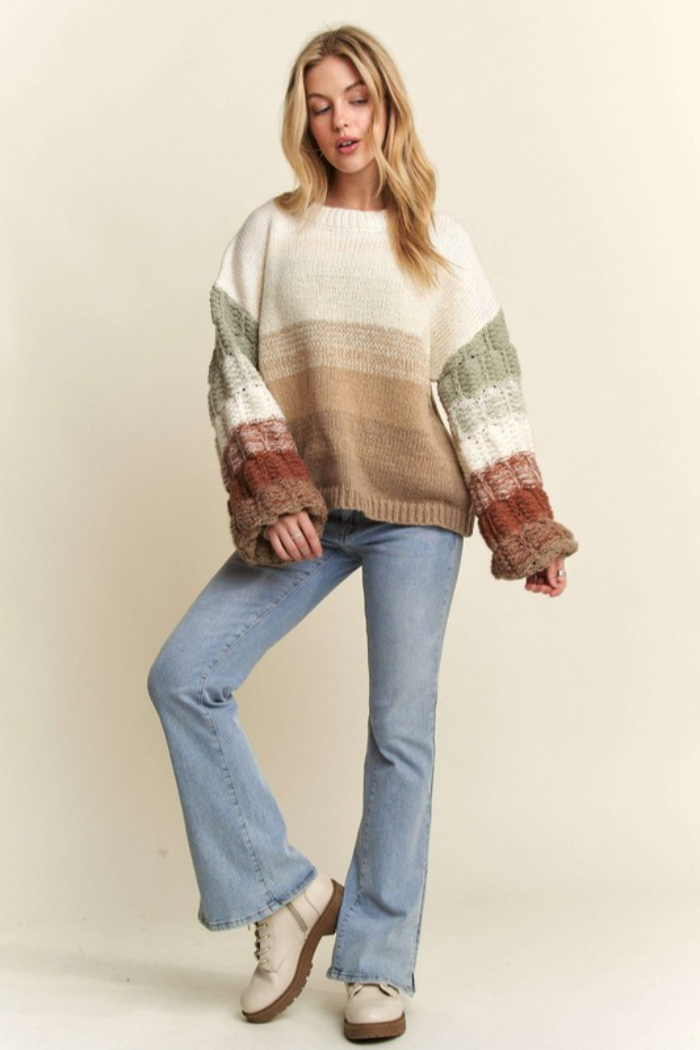 Puff Sleeve Ombré