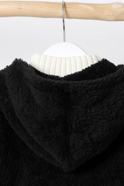 Kid Unisex Hooded Fuzzy Coat
