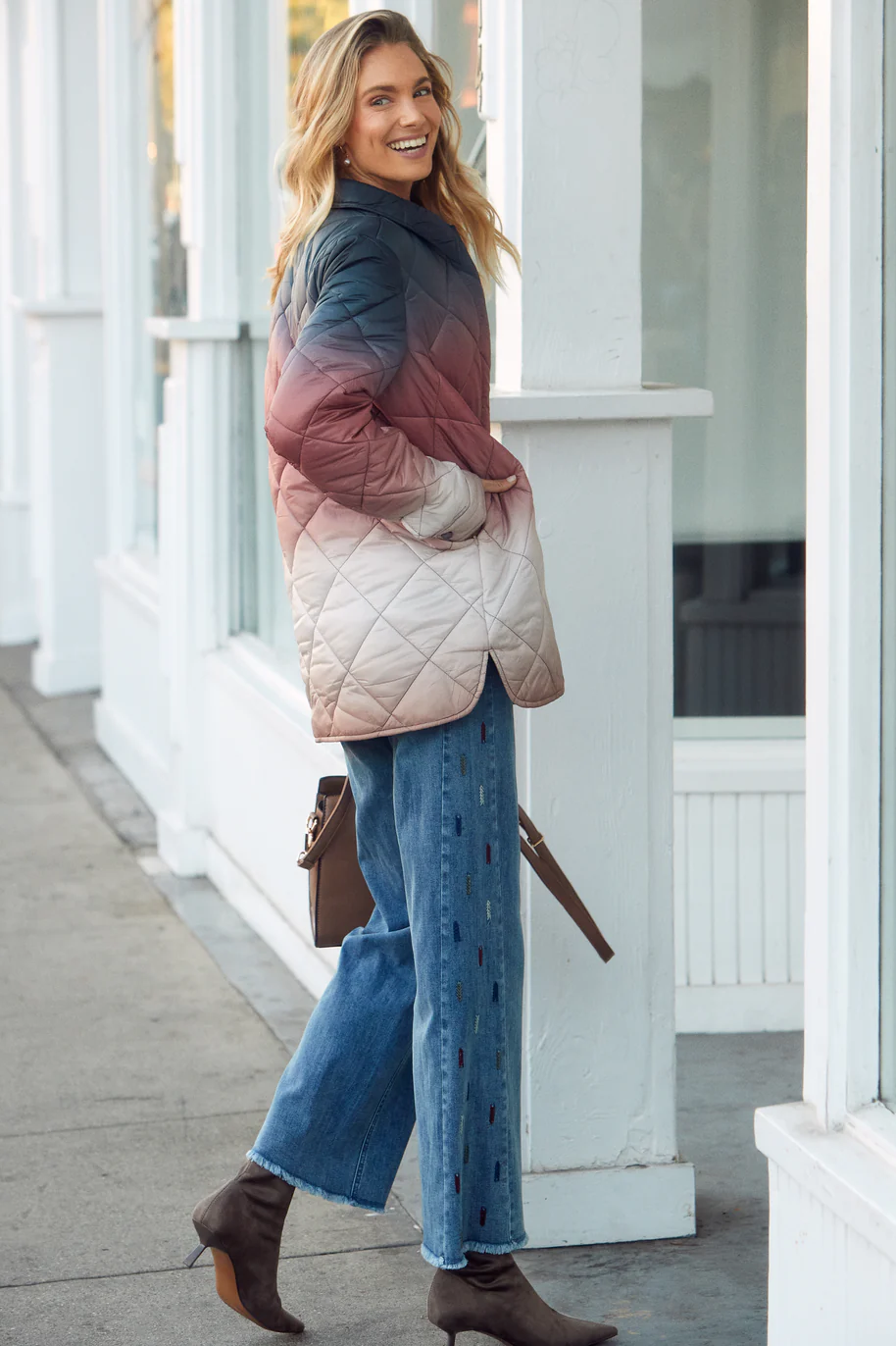 Quilted Ombre Jacket