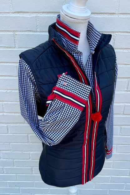 Maggie May Ribbon Puffer Vest