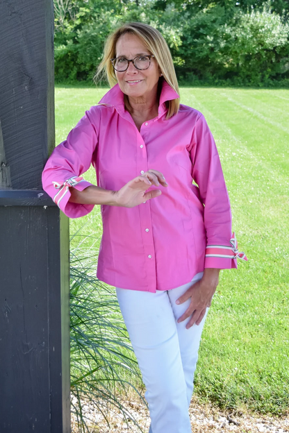 Ann Shirt w/Ribbon Detail