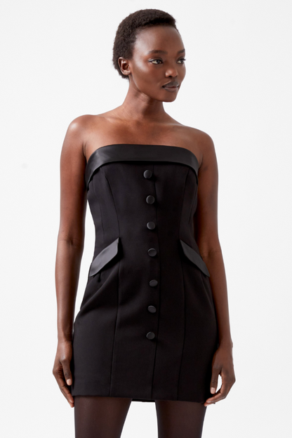Gemma Cary Satin  Strapless Dress
