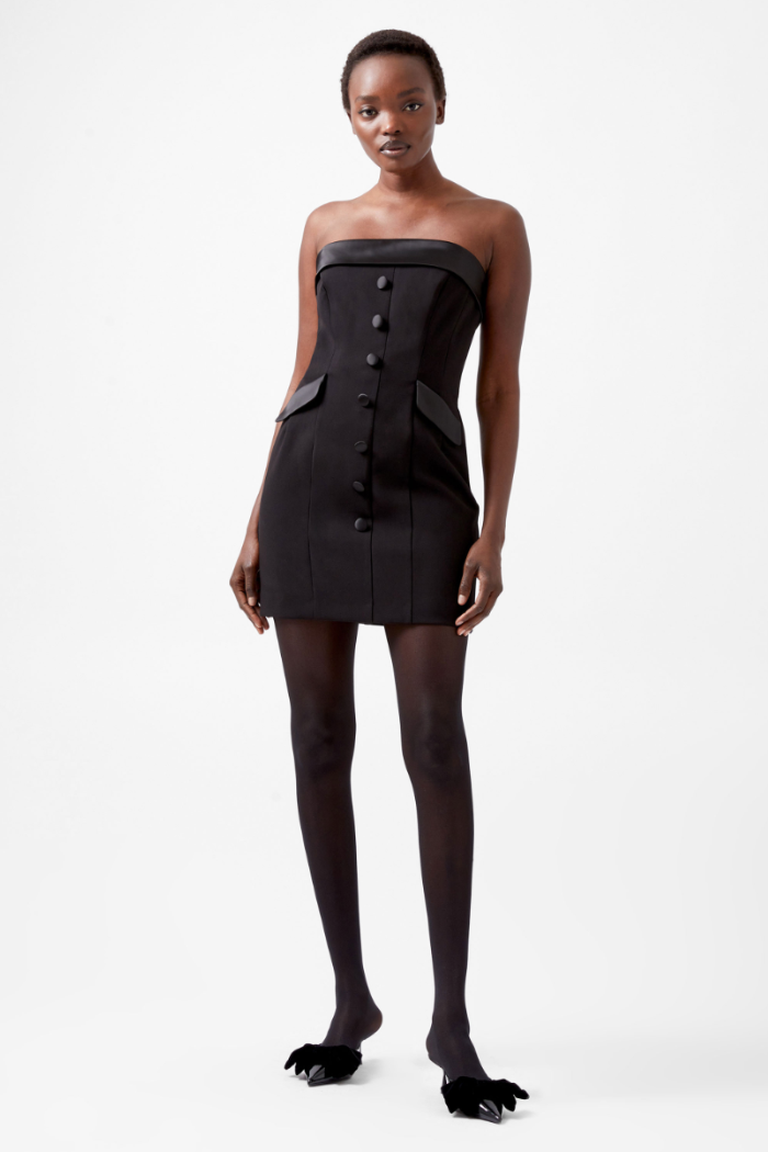 Gemma Cary Satin  Strapless Dress