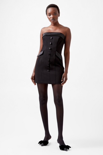 Gemma Cary Satin  Strapless Dress