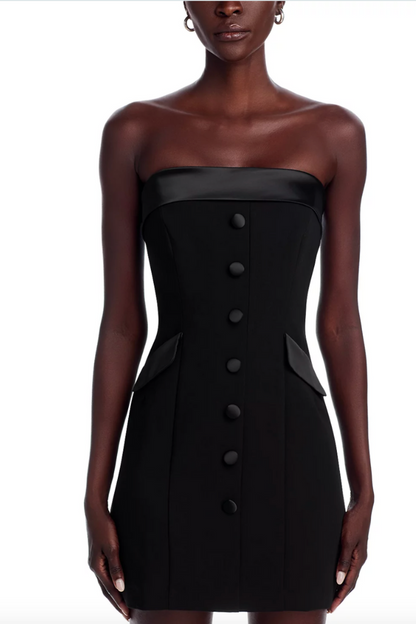 Gemma Cary Satin  Strapless Dress