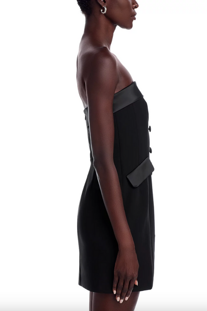 Gemma Cary Satin  Strapless Dress