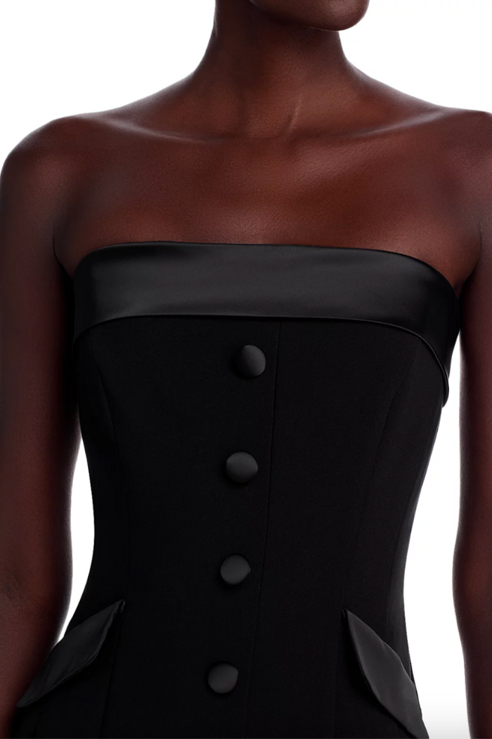 Gemma Cary Satin  Strapless Dress
