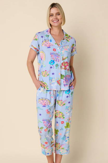 Shanghai Fans Pima Knit Capri Set