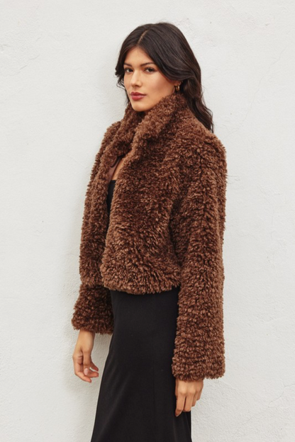 Faux Fur Crop Jacket
