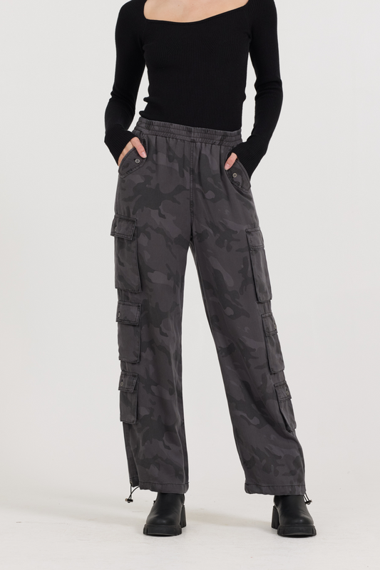 Phantom Camo Tencel Cargo Pant