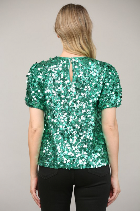 Circle Sequin Top