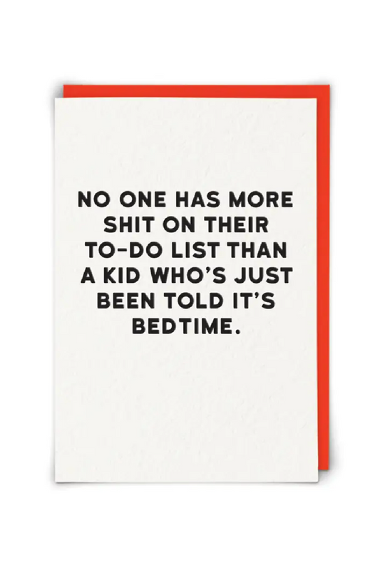 Bedtime Greeting Card