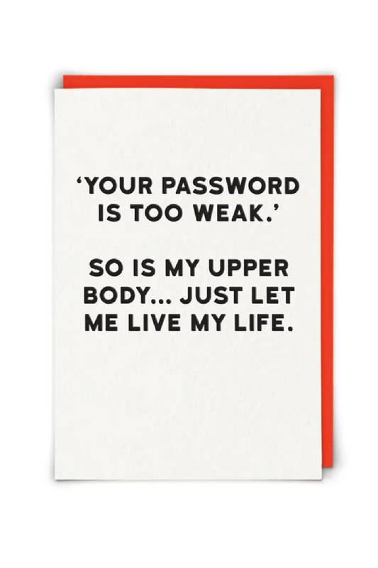 Password Greeting Card