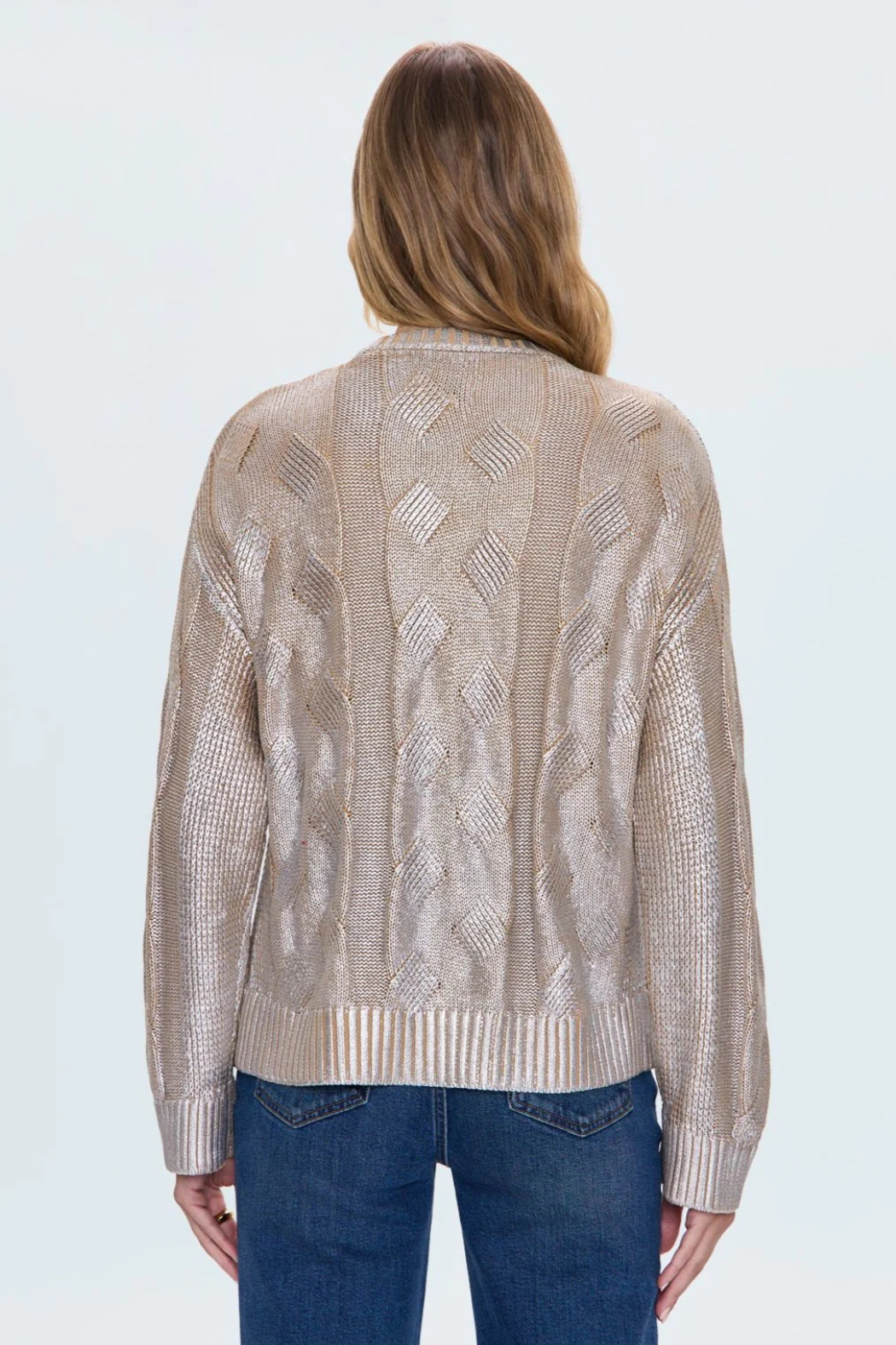 "Everly" Met Cable Sweater