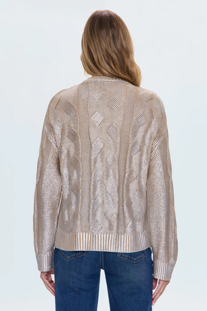 "Everly" Met Cable Sweater