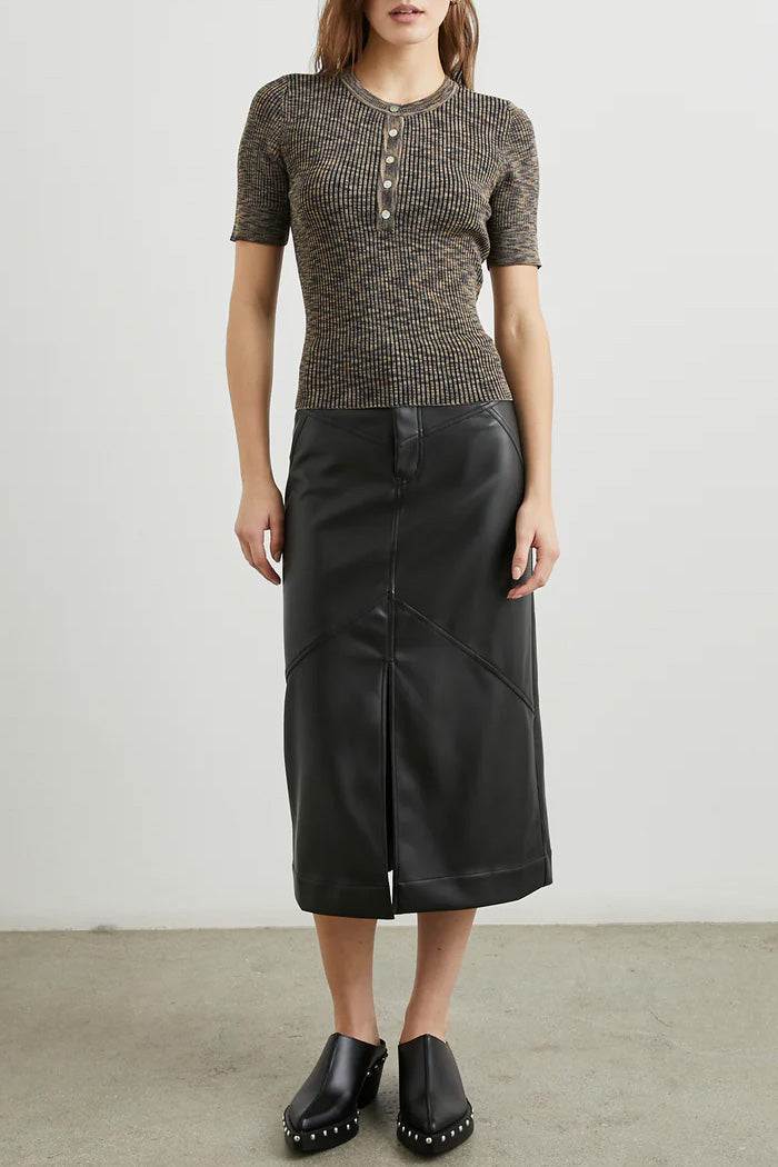 Jennifer Faux Leather Skirt