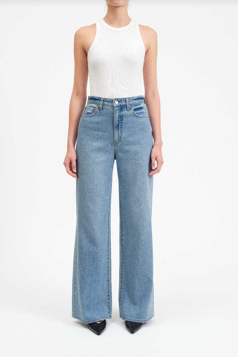Far Out Wide Leg Jean - Twinkle