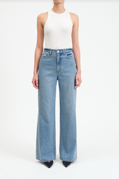 Far Out Wide Leg Jean - Twinkle
