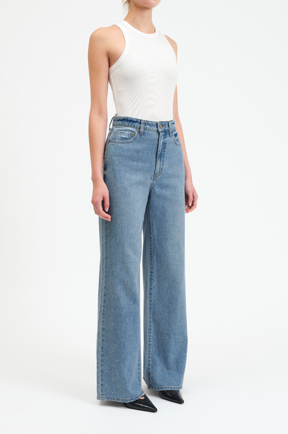 Far Out Wide Leg Jean - Twinkle