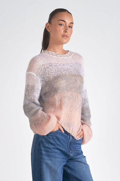 Loose Crewneck Knit Sweater