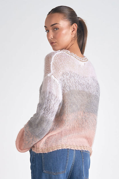 Loose Crewneck Knit Sweater